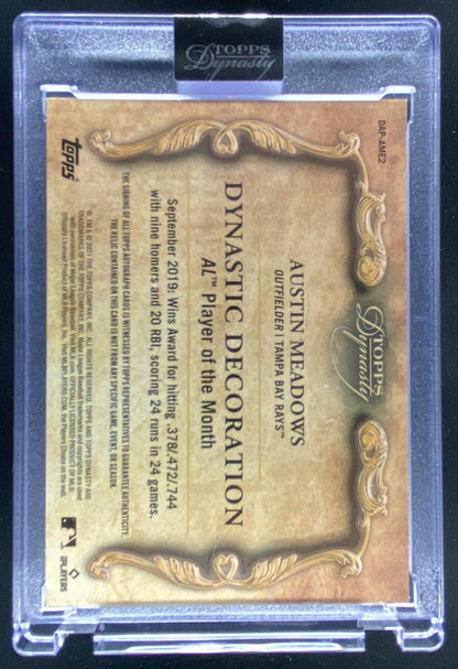2021 Topps Dynasty Austin Meadows trading card