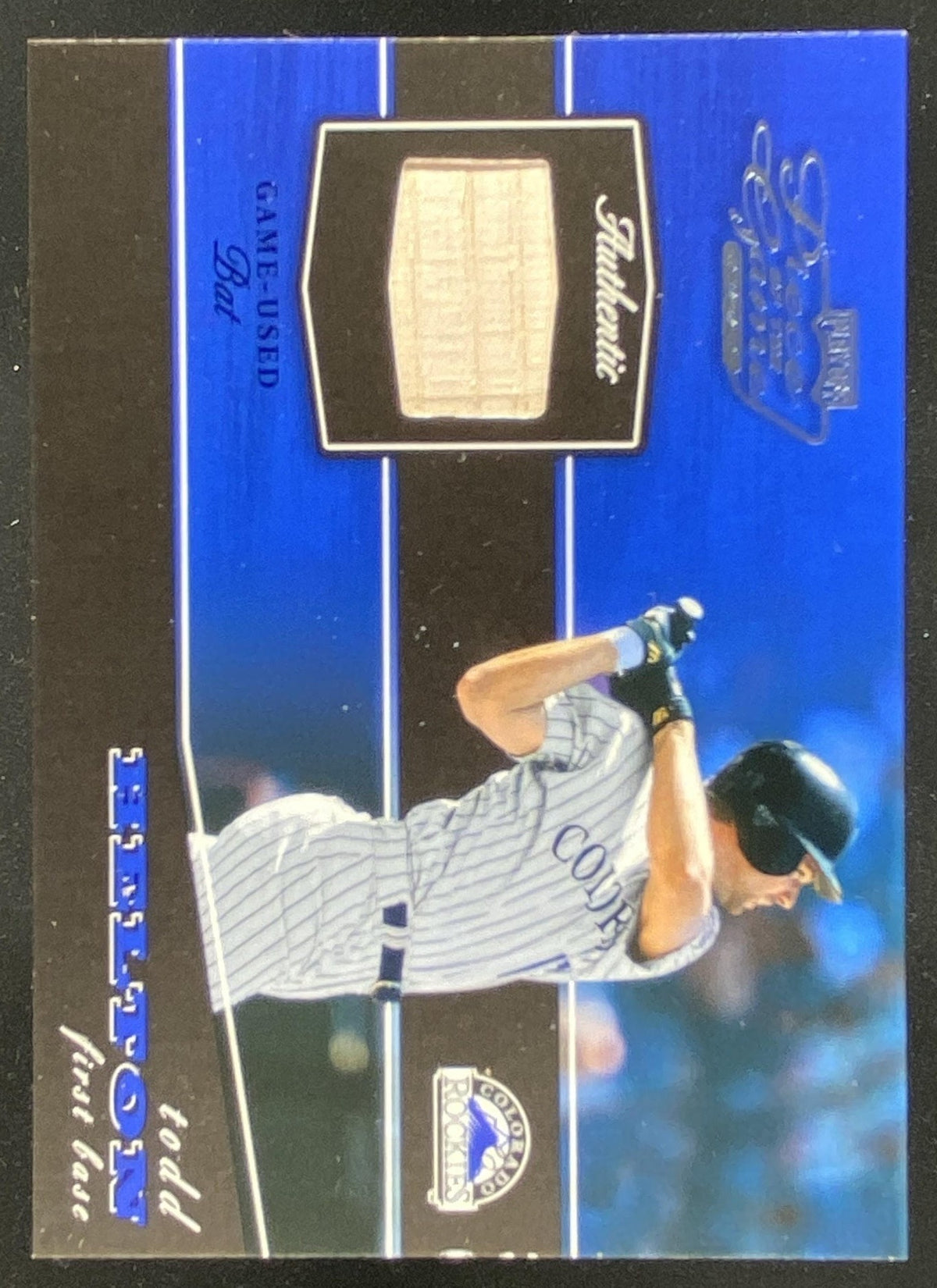 2002 Playoff Piece of the Game Todd Helton trading card