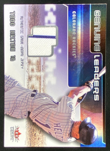 2002 Fleer Genuine Todd Helton trading card
