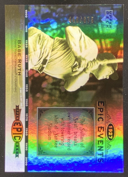 2006 Upper Deck Babe Ruth #EE97 trading card