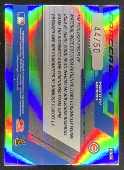 2004 Donruss Elite Kerry Wood #CB-24 trading card