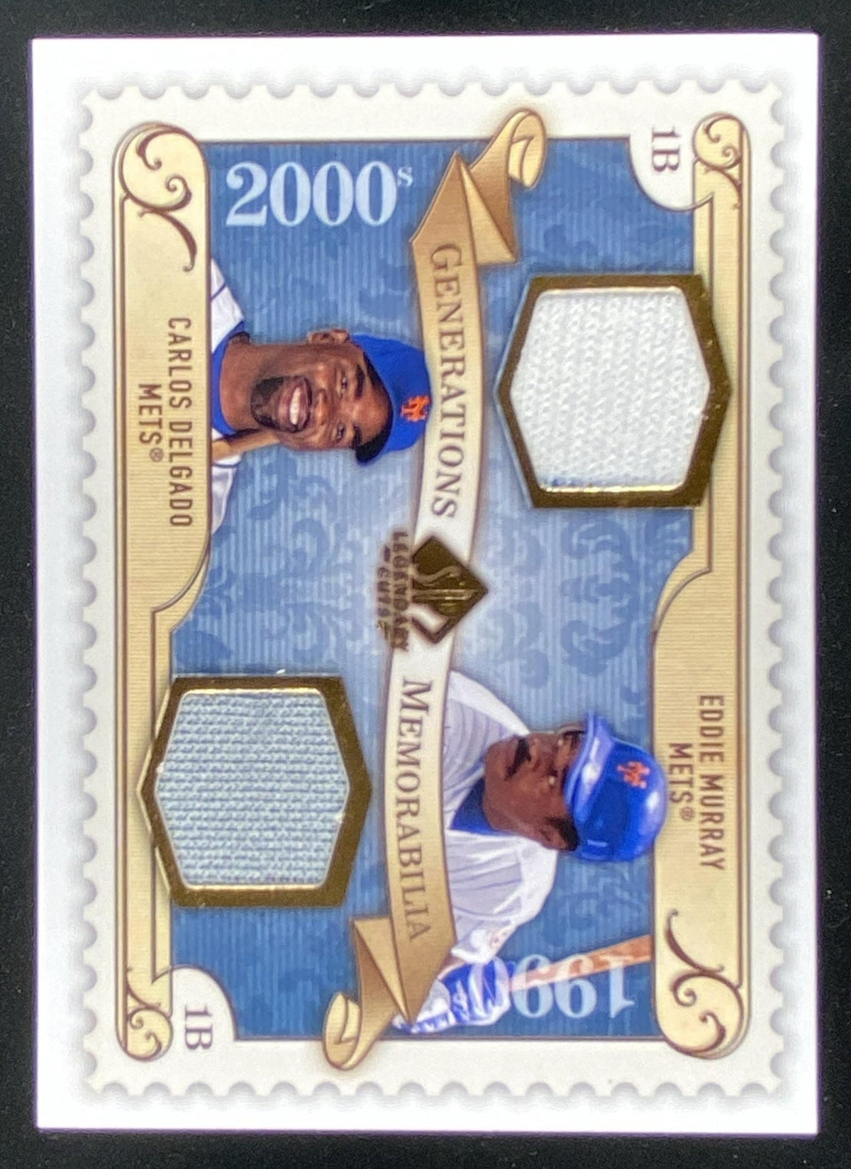 2009 SP Legendary Cuts Carlos Delgado / Eddie Murray #GM-DM trading card