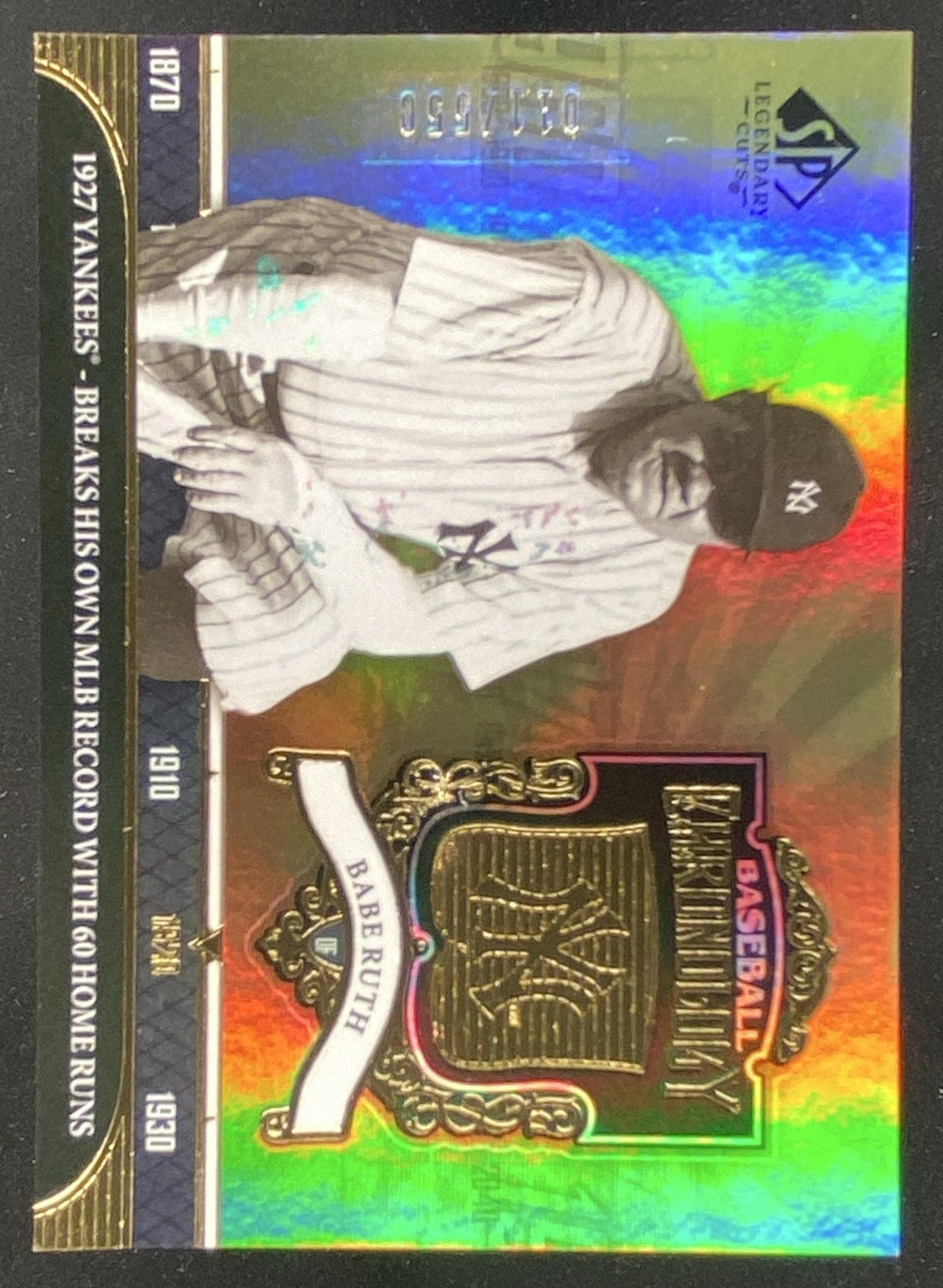 2006 SP Legendary Cuts Babe Ruth #BC-BR2 trading card