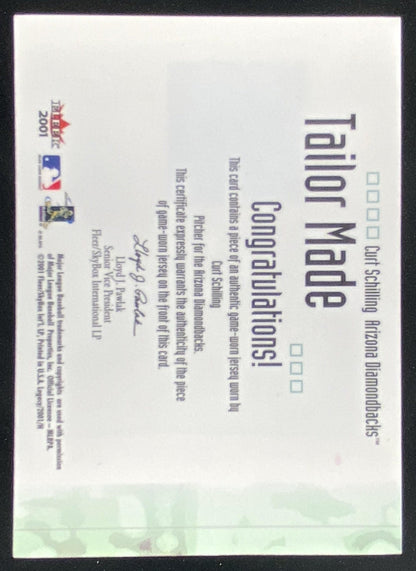 2001 Fleer Legacy Curt Schilling trading card