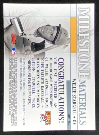 2002 Topps Tribute Willie Stargell #MIM-WS trading card