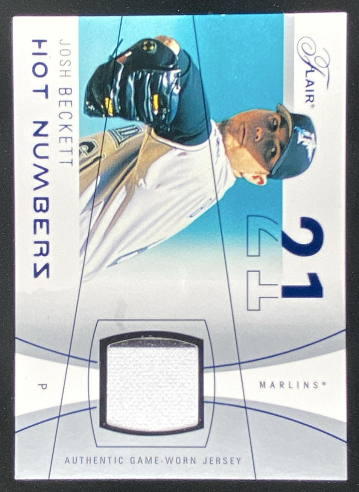 2004 Fleer Flair Josh Beckett trading card
