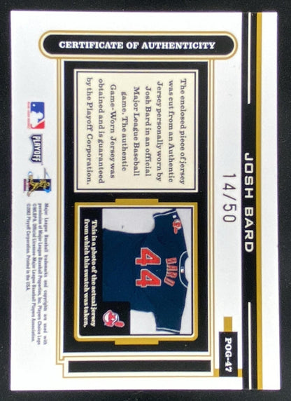 2003 Playoff Piece of the Game Josh Bard trading card