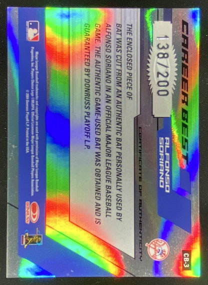 2004 Donruss Elite Alfonso Soriano trading card