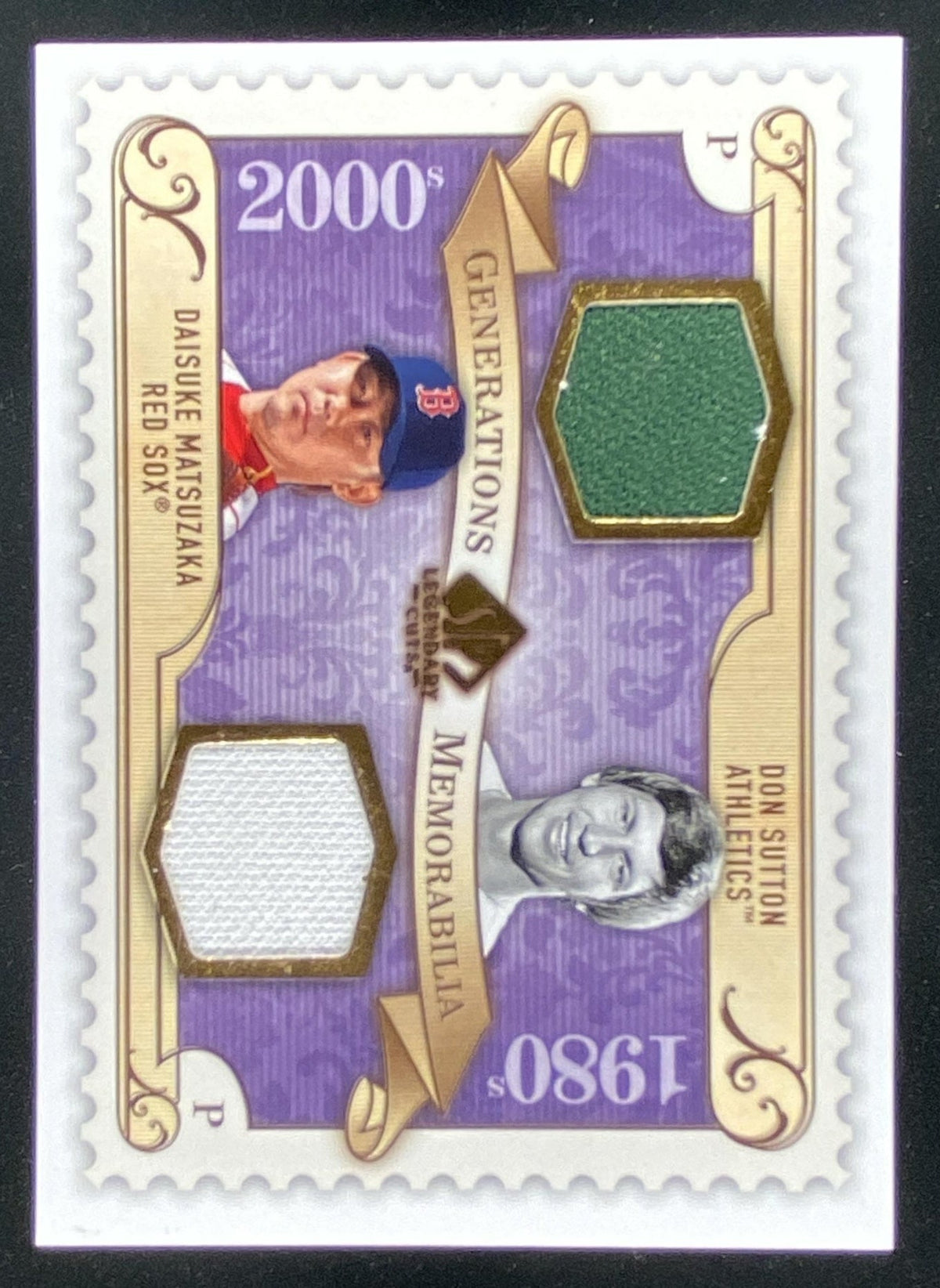 2009 SP Legendary Cuts Daisuke Matsuzaka / Don Sutton trading card