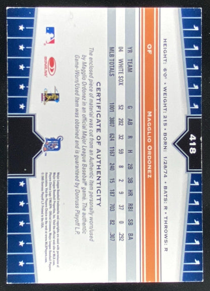 2005 Donruss Champions Magglio Ordonez #418 trading card