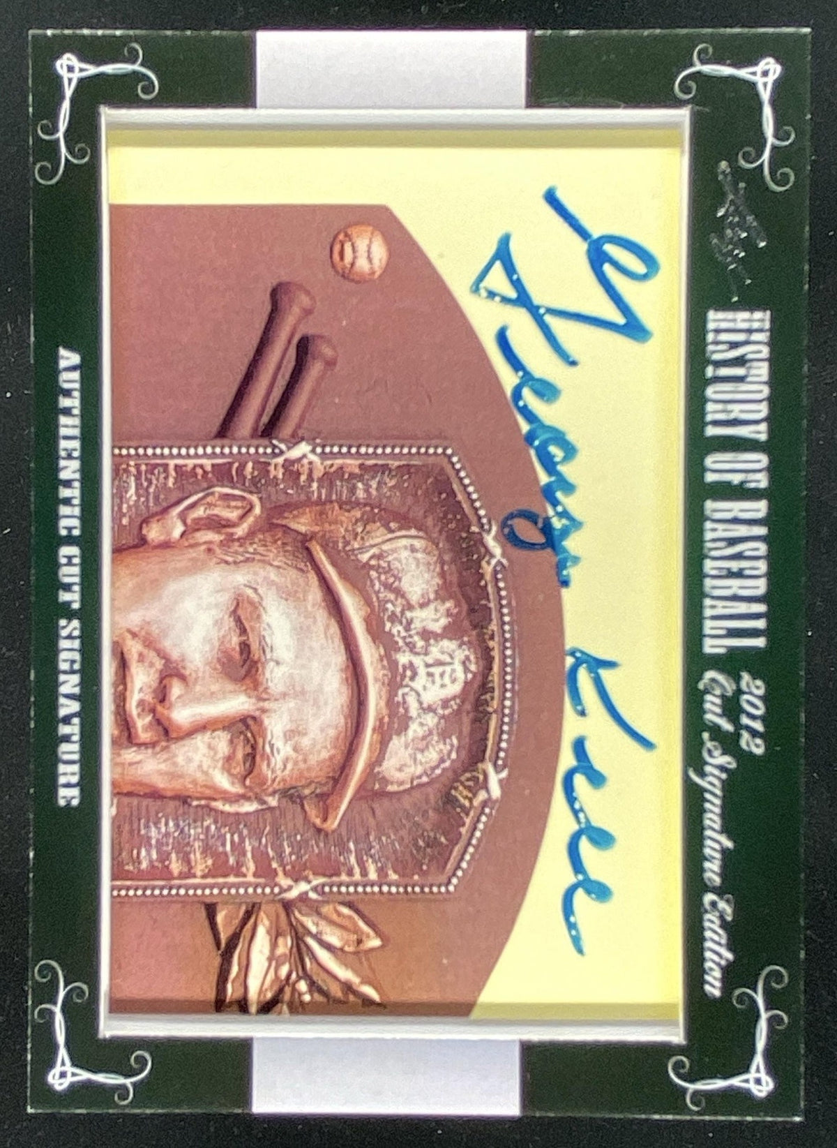 2012 Leaf Cut Signature History of Baseball George Kell trading card