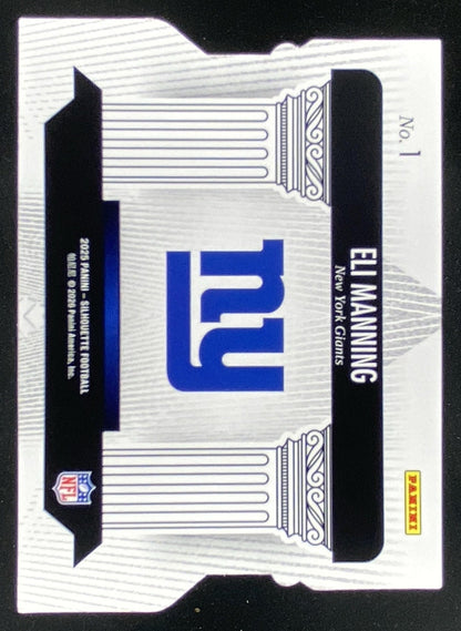 2025 Panini Silhouette Eli Manning #1 trading card