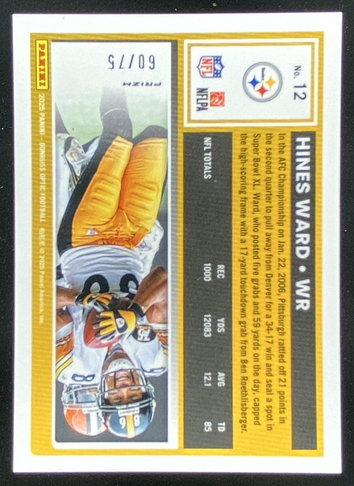 2025 Panini Donruss Optic Hines Ward #12 trading card