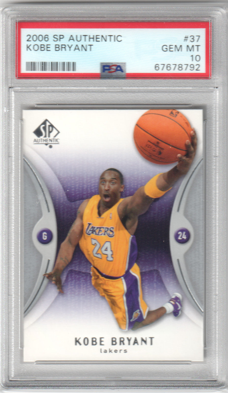 KOBE BRYANT 2006 Upper Deck SP Authentic #37 PSA 10 GEM MINT LAKERS