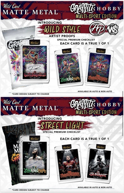 2026 Wild Card Matte Metal Graffiti Multi-Sport Edition Box | Columbia Hobby - Sports Card Boxes - Toploaders - Card Savers.