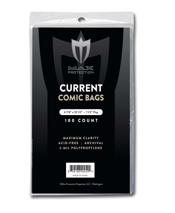 100ct Pack Current / Modern Comic Bags - 6 7/8 x 10 1/2