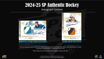 2024/25 Upper Deck SP Authentic Hockey Hobby Box | Columbia Sports Cards
