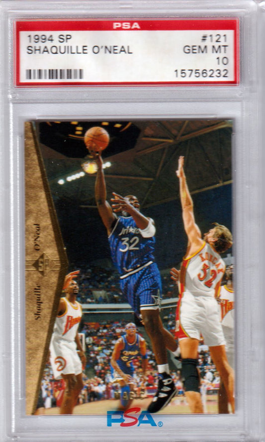 SHAQUILLE O'NEAL 1994 Upper Deck SP #121 PSA 10 GEM MINT - MAGIC - Columbia Hobby - Sports Card Boxes - Toploaders - Card Savers