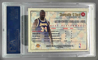 SHAQUILLE O'NEAL 1997 BOWMAN'S BEST REFRACTOR PSA 10 - LAKERS - Columbia Hobby - Sports Card Boxes - Toploaders - Card Savers