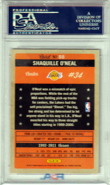 SHAQUILLE O'NEAL 2011 Panini Past And Present #88 PSA 10 GEM MINT LAKERS POP 4 - Columbia Hobby - Sports Card Boxes - Toploaders - Card Savers