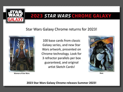 Star Wars Chrome Galaxy Hobby Box (Topps 2023) - Columbia Hobby - Sports Card Boxes - Toploaders - Card Savers