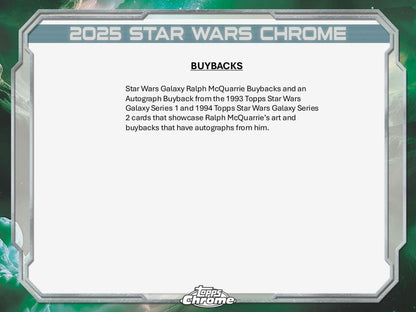 Star Wars Chrome Galaxy Hobby Box (Topps 2025) | Columbia Sports Cards - Columbia Hobby - Sports Card Boxes - Toploaders - Card Savers