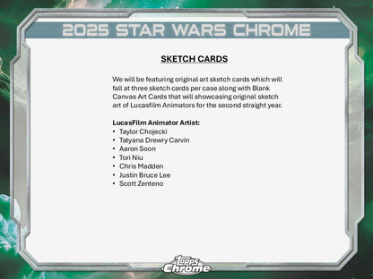 Star Wars Chrome Galaxy Hobby Box (Topps 2025) | Columbia Sports Cards - Columbia Hobby - Sports Card Boxes - Toploaders - Card Savers