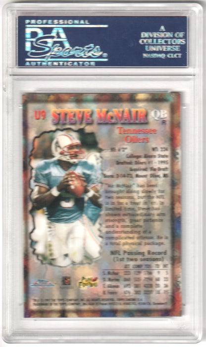 STEVE McNAIR 1997 Topps Chrome Underclassmen Underclassemen Refractor PSA 10 GEM - Columbia Hobby - Sports Card Boxes - Toploaders - Card Savers