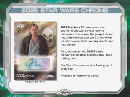 Star Wars Chrome Hobby Box (Topps 2025) | Columbia Sports Cards