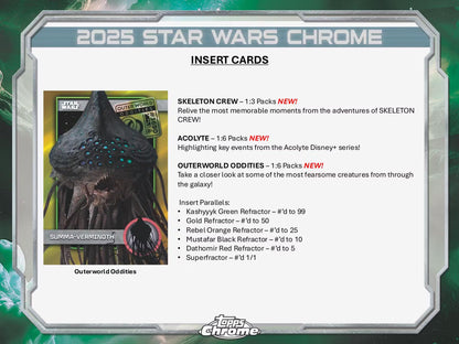 Star Wars Chrome Hobby Box (Topps 2025) | Columbia Sports Cards