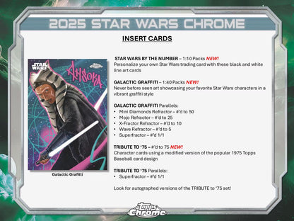 Star Wars Chrome Hobby Box (Topps 2025) | Columbia Sports Cards