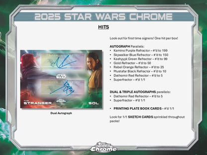 Star Wars Chrome Hobby Box (Topps 2025) | Columbia Sports Cards