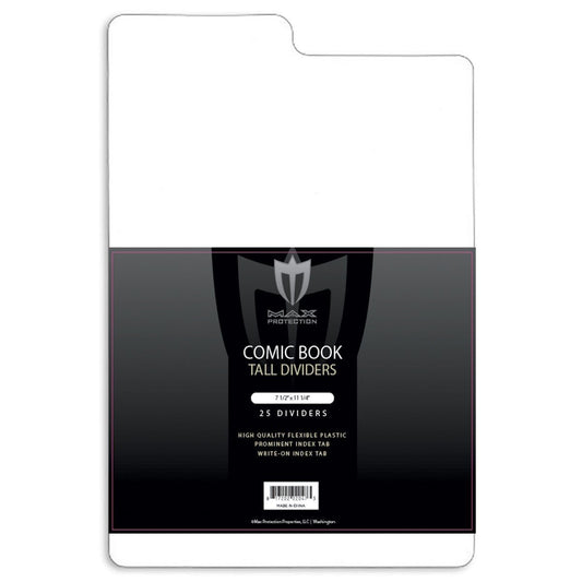 Tall Comic Book Dividers - 300ct Case - Columbia Hobby - Sports Card Boxes - Toploaders - Card Savers