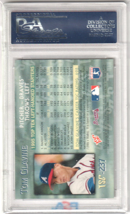 TOM GLAVINE 1996 Topps Stadium Club 237 PSA 10 GEM MINT Pop 2 - BRAVES - Columbia Hobby - Sports Card Boxes - Toploaders - Card Savers