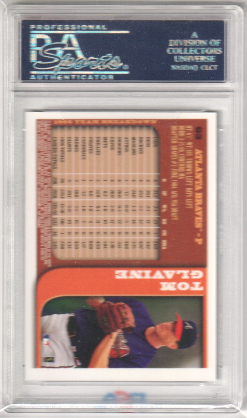 TOM GLAVINE 1997 Bowman Chrome 63 PSA 10 GEM MINT - BRAVES Pop 11 - Columbia Hobby - Sports Card Boxes - Toploaders - Card Savers