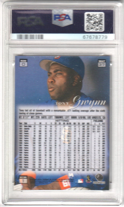 TONY GWYNN 1997 Flair Showcase 37 Row 0 PSA 9 MINT - PADRES - Columbia Hobby - Sports Card Boxes - Toploaders - Card Savers