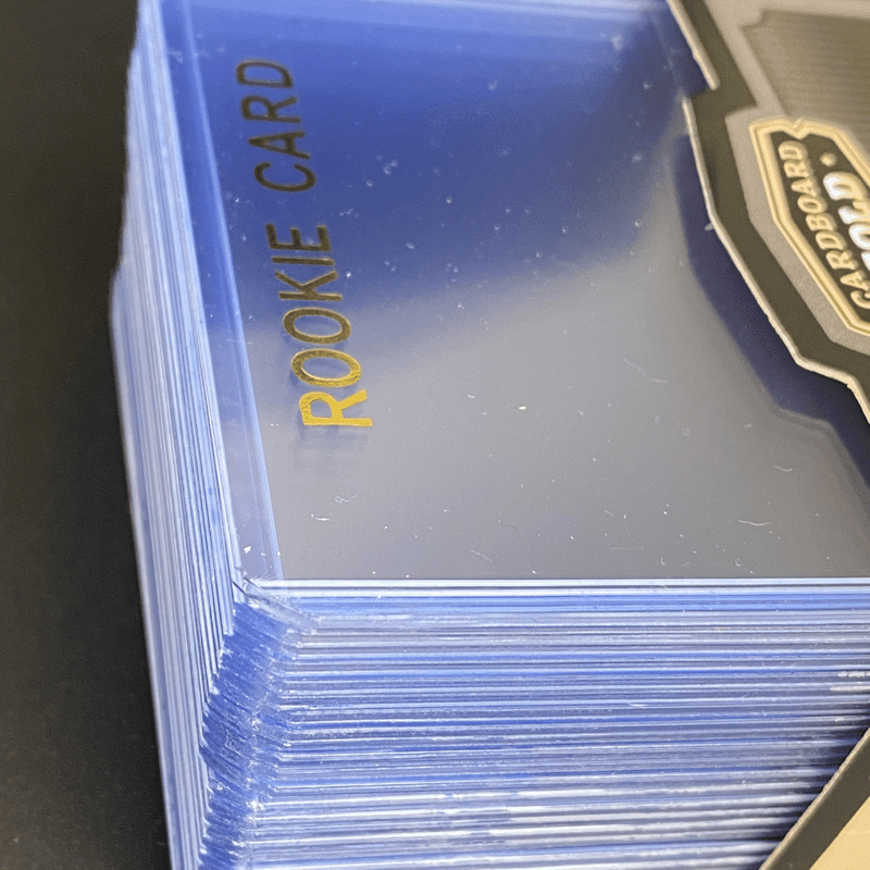 1000ct Case 3x4 Card Topload Holder - Rookie Gold Imprint