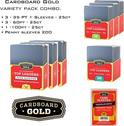Toploader Collector Bundle - 35pt, 60pt, 100pt plus Soft Sleeves - Columbia Hobby - Sports Card Boxes - Toploaders - Card Savers