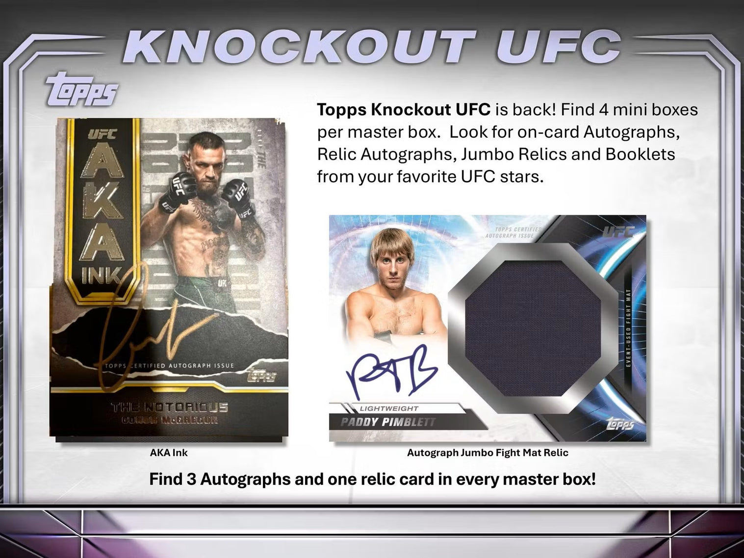 2024 Topps Knockout UFC Hobby Box Columbia Hobby Sports Card Boxes