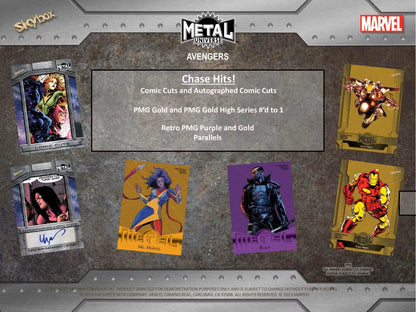 Upper Deck 2024 Marvel Metal Universe Avengers Trading Cards Hobby Box - Columbia Hobby - Sports Card Boxes - Toploaders - Card Savers