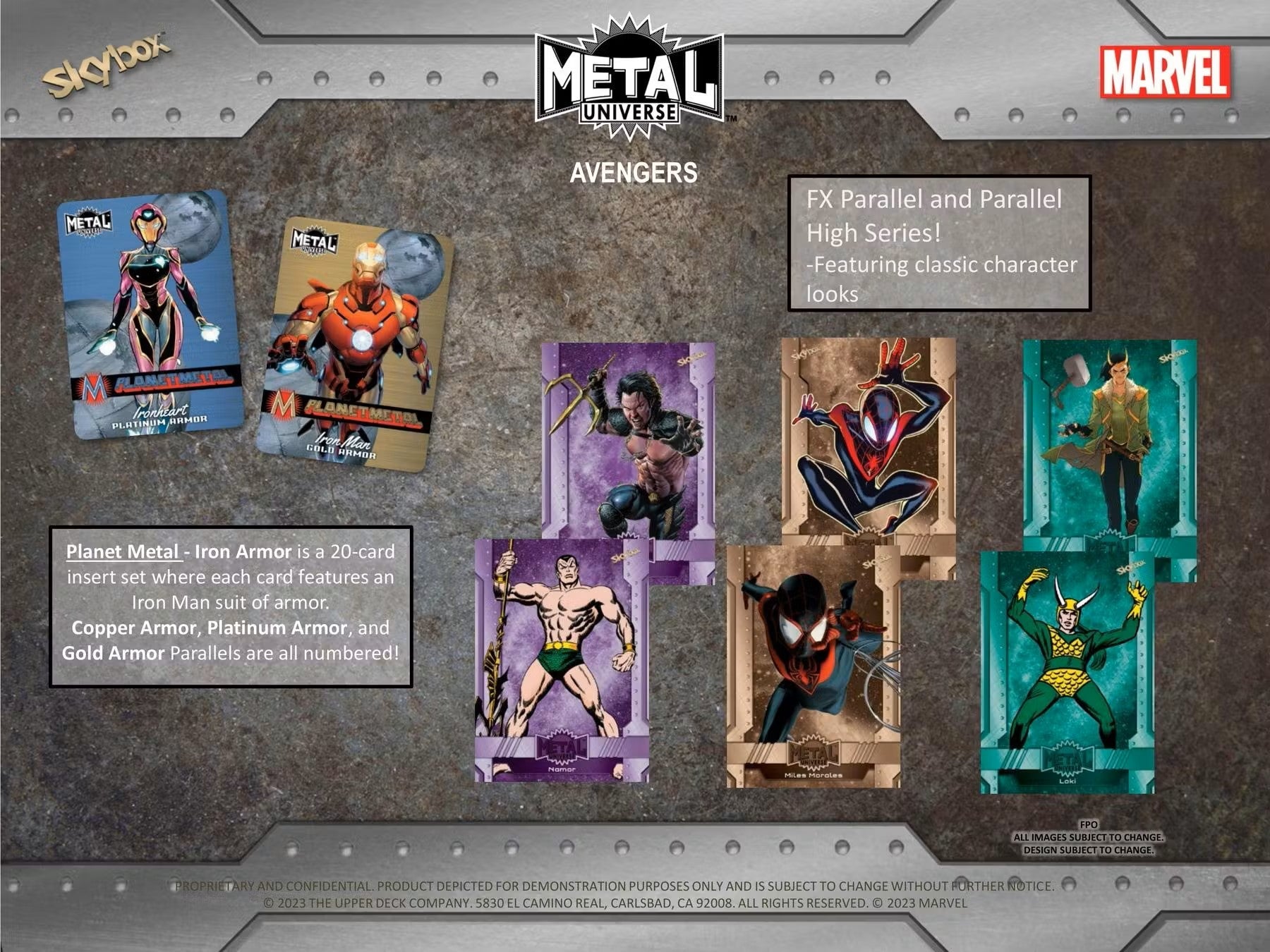 Upper Deck 2024 Marvel Metal Universe Avengers Trading Cards Hobby Box - Columbia Hobby - Sports Card Boxes - Toploaders - Card Savers