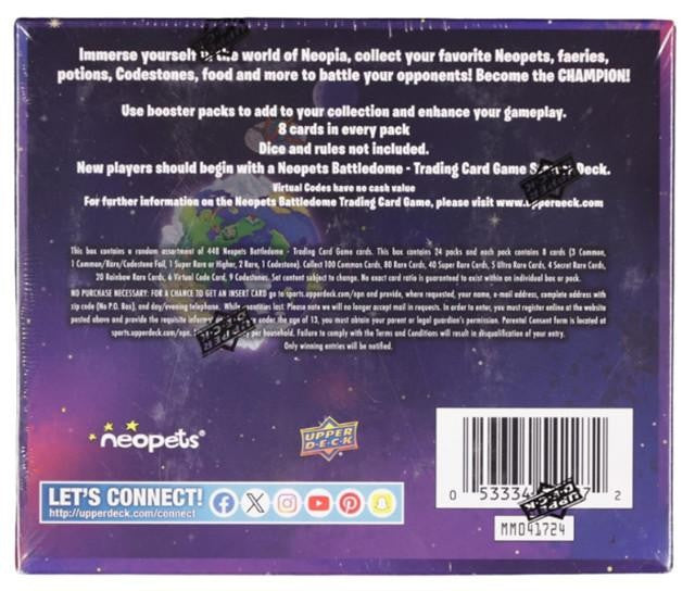 Upper Deck Neopets Battledome Defenders of Neopia Booster Box