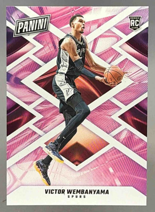 VICTOR WEMBANYAMA 2024 PANINI BLACK FRIDAY ROOKIE RC - SPURS - Columbia Hobby - Sports Card Boxes - Toploaders - Card Savers