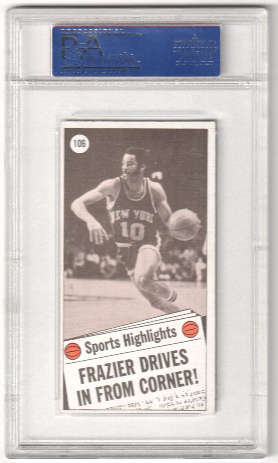 WALT FRAZIER 1970 - 71 Topps #106 PSA 6 EX - MT - KNICKS - Columbia Hobby - Sports Card Boxes - Toploaders - Card Savers