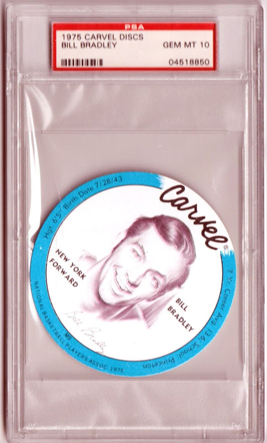 WALT FRAZIER 1975 Carvel Discs PSA 10 GEM MINT - KNICKS - Columbia Hobby - Sports Card Boxes - Toploaders - Card Savers