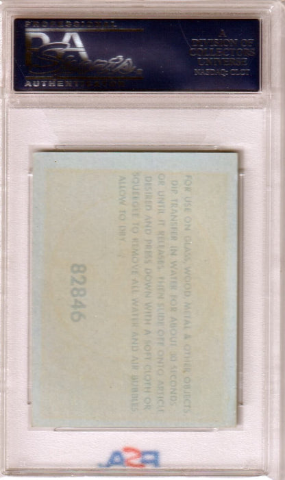 WASHINGTON SENATORS 1960 Fleer Team Logo Decals PSA 5 EX - Columbia Hobby - Sports Card Boxes - Toploaders - Card Savers