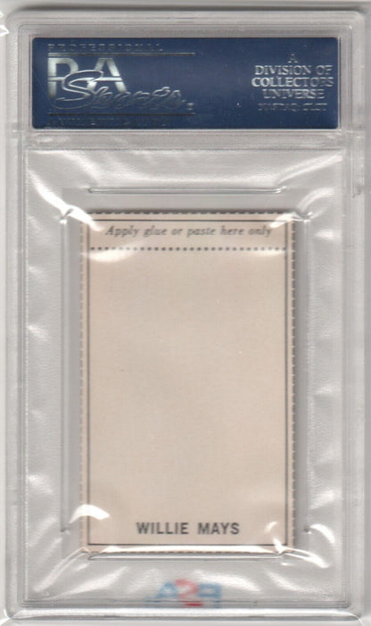 WILLIE MAYS 1969 MLB Photostamps Graded PSA 8 NM - MT - GIANTS - Columbia Hobby - Sports Card Boxes - Toploaders - Card Savers