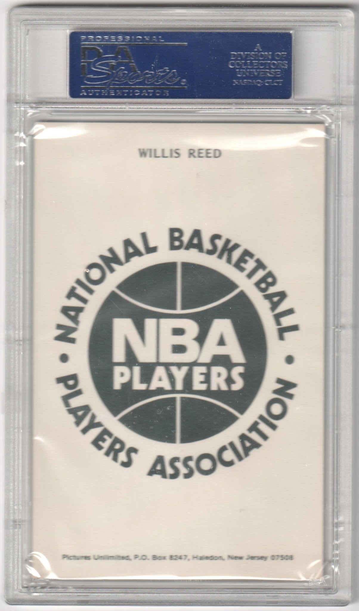 WILLIS REED 1973 NBA Players Association Postcard PSA 7.5 NM+ - KNICKS Pop 1 - Columbia Hobby - Sports Card Boxes - Toploaders - Card Savers