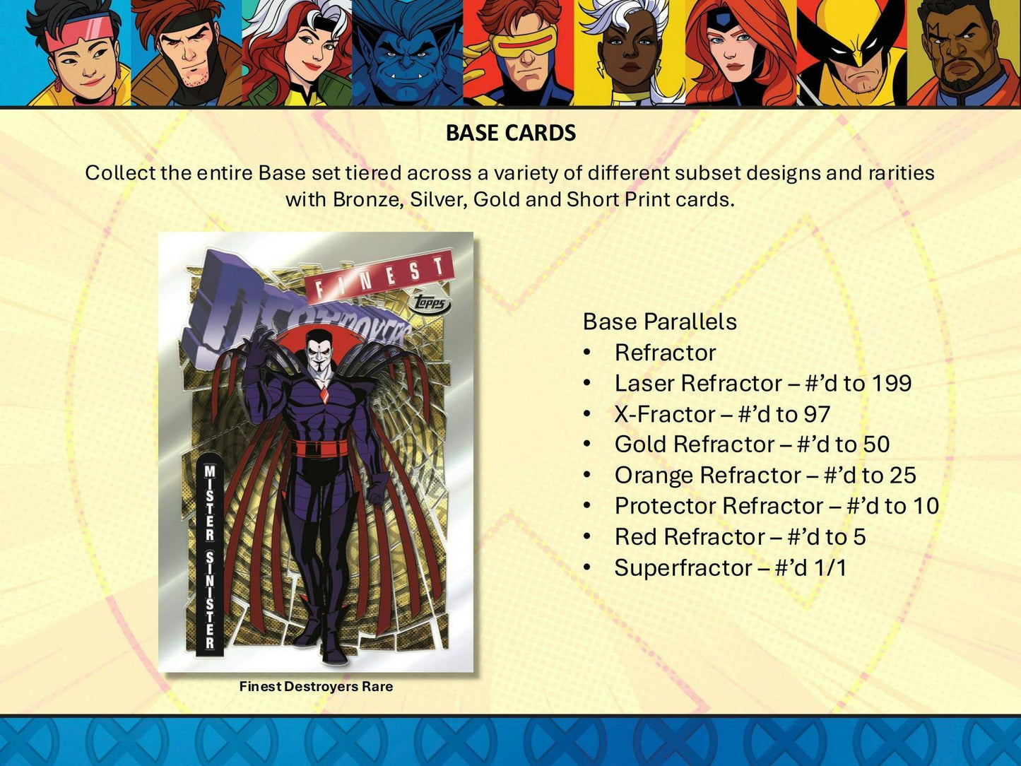 X - Men '97 Finest Hobby Box (Topps 2025) - Columbia Hobby - Sports Card Boxes - Toploaders - Card Savers