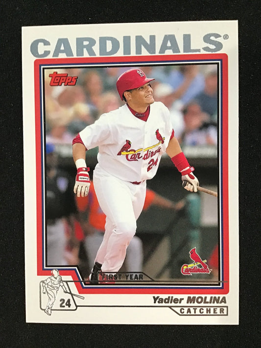 Yadier Molina 2004 Topps 324 RC Rookie - St. Louis Cardinals - Columbia Hobby - Sports Card Boxes - Toploaders - Card Savers